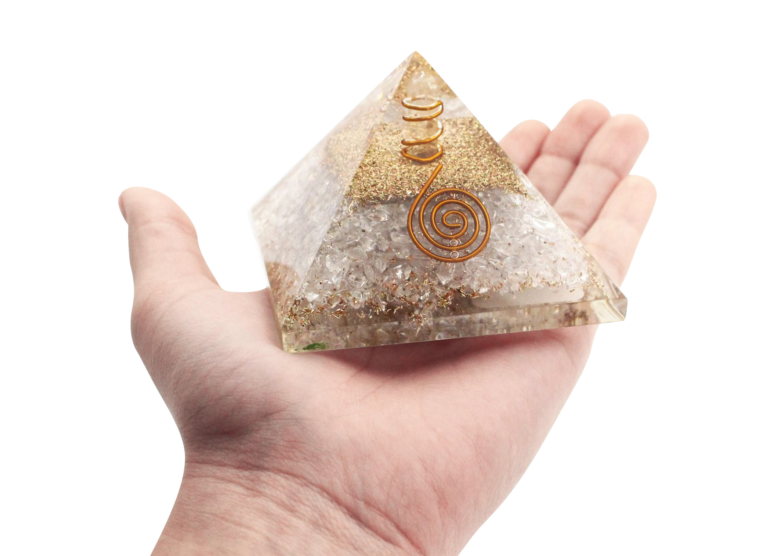 Orgone pyramid Clear Quartz (L) - Crystal Dreams