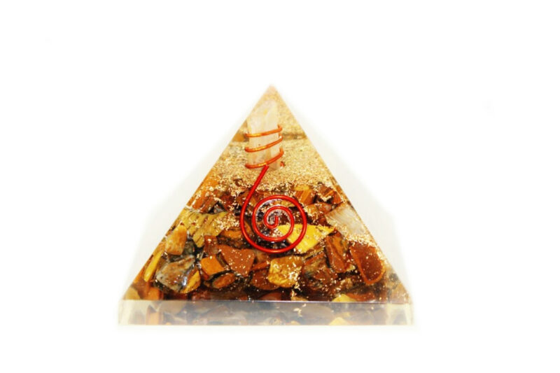 Tiger Eye Orgone Pyramid (L) - Crystal Dreams