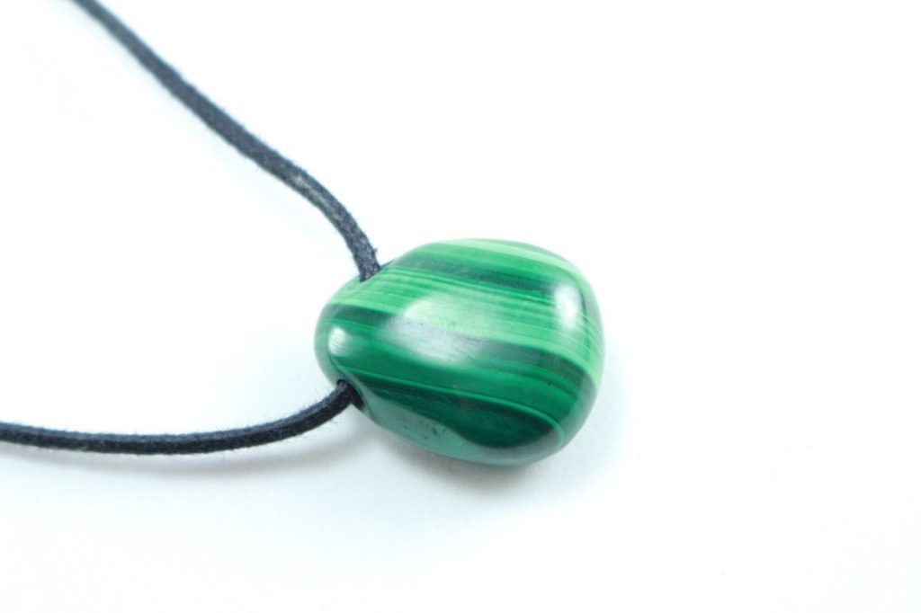 Crystal Dreams Necklace With Malachite Crystal Pendant