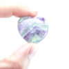 Rainbow Fluorite Heart Pendant - Crystal Dreams, Fluorite's Surprising Benefits, Crystal care and use, Fluorite's healing properties, 7 Fluorite's Crazy facts