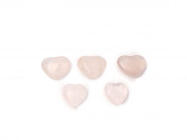 Small Pink Rose Quartz Hearts - Crystal Dreams