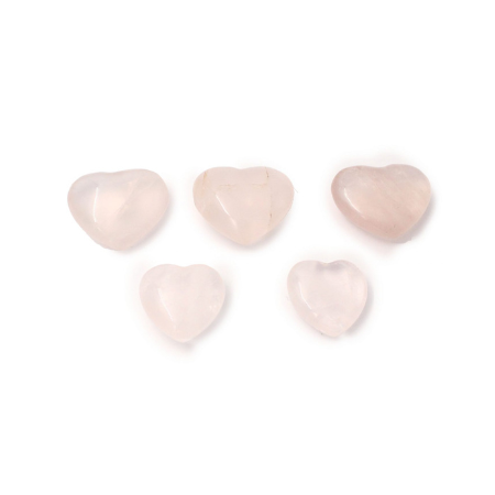 Small Pink Rose Quartz Hearts - Crystal Dreams