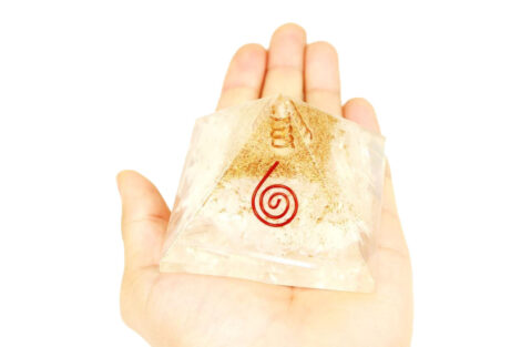 Orgone Pyramid Selenite (L