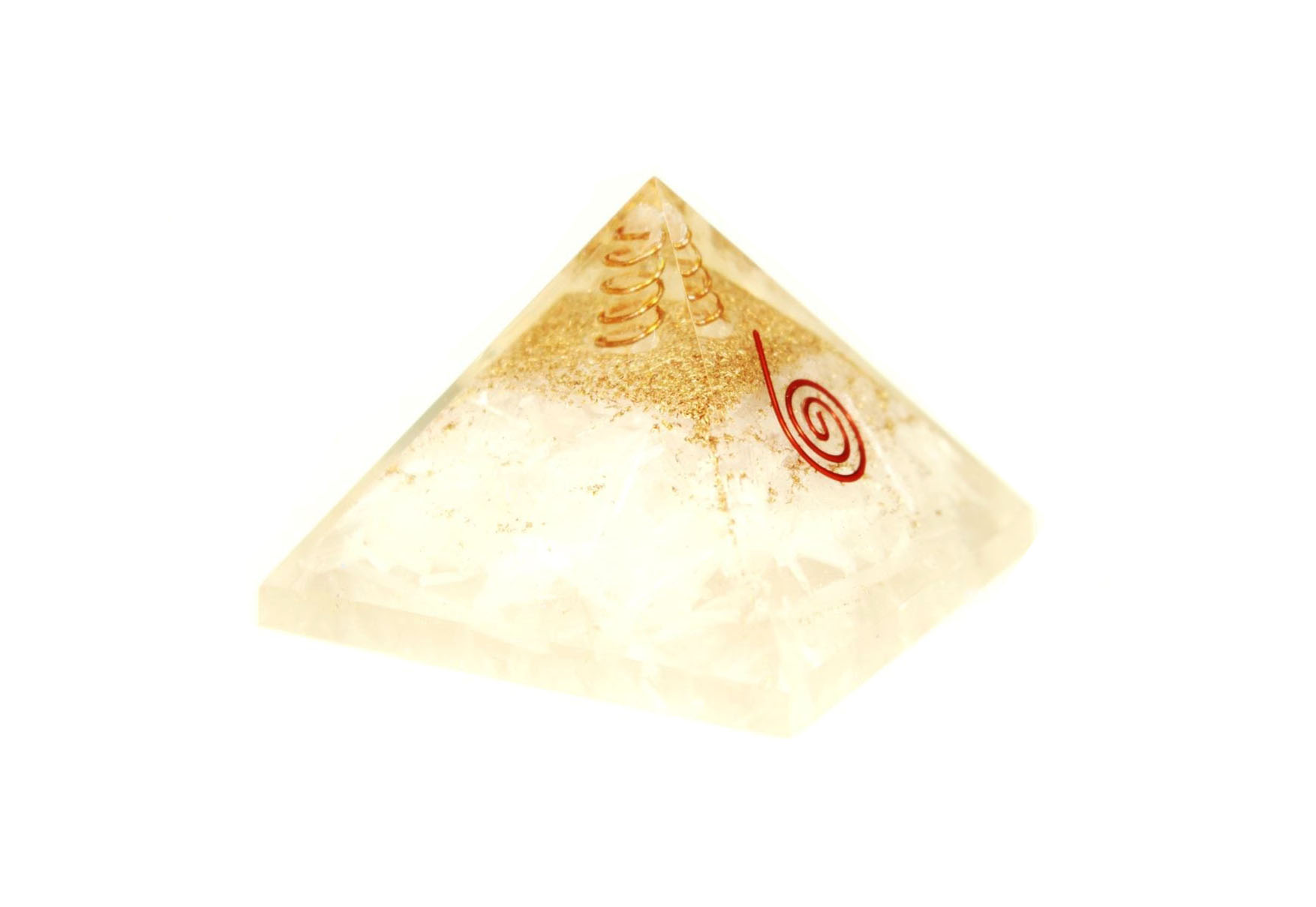 Orgone Pyramid Selenite (L)- Crystal Dreams