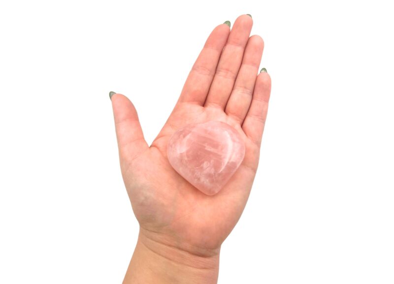 Rose Quartz Puffy Heart