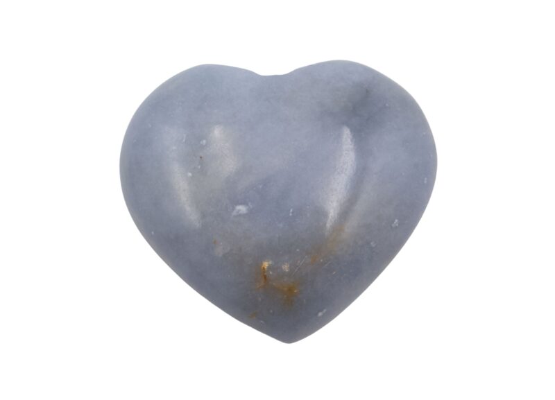Angelite Puffy Heart