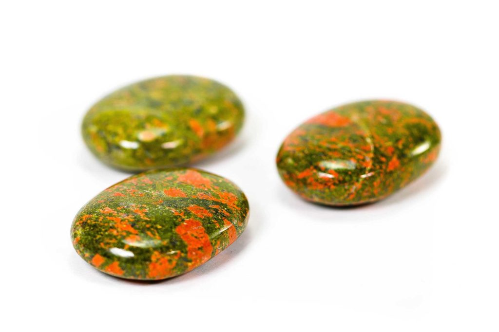 Unakite Palm Stone - Crystals -Palm -Stones -Crystal Dreams