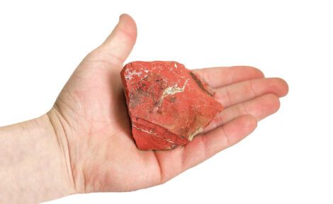 rough red jasper (hand) - Crystal Dreams