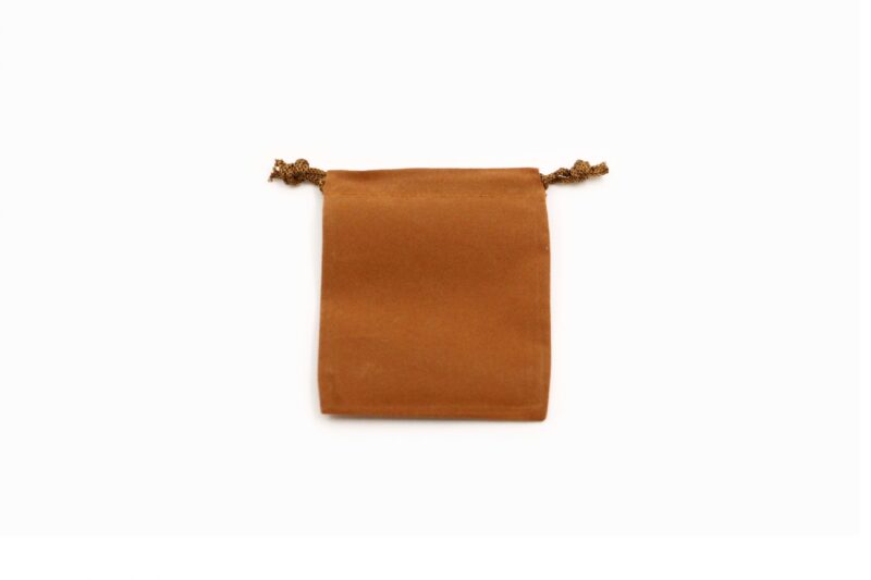 Brown Velvet Pouch ( S, M, L or XL)- Crystal Dreams