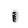 Amethyst spiral pendant from India 1