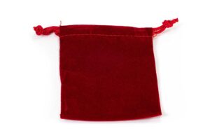 Pochette en velours rouge ( S, M, L ou XL)