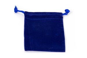 Pochette en velours bleues ( S, M, L ou XL)