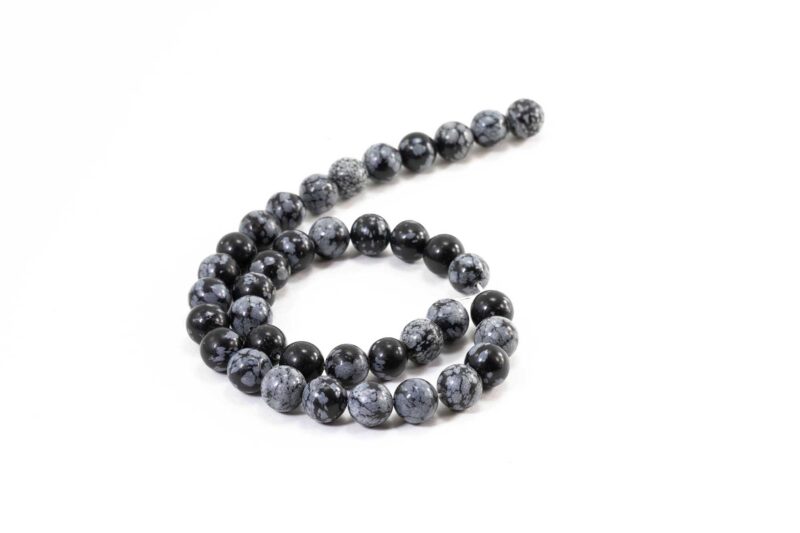 Snowflake Obsidian Beads (10mm or 8mm) - Crystal Dreams