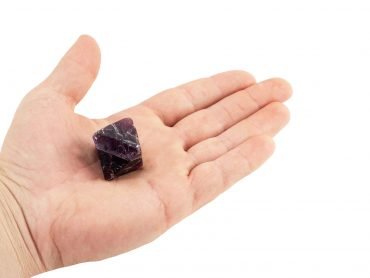 Purple Fluorite Octahedron (Hand) - Crystal Dreams