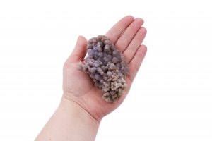Calcédoine raisin brute