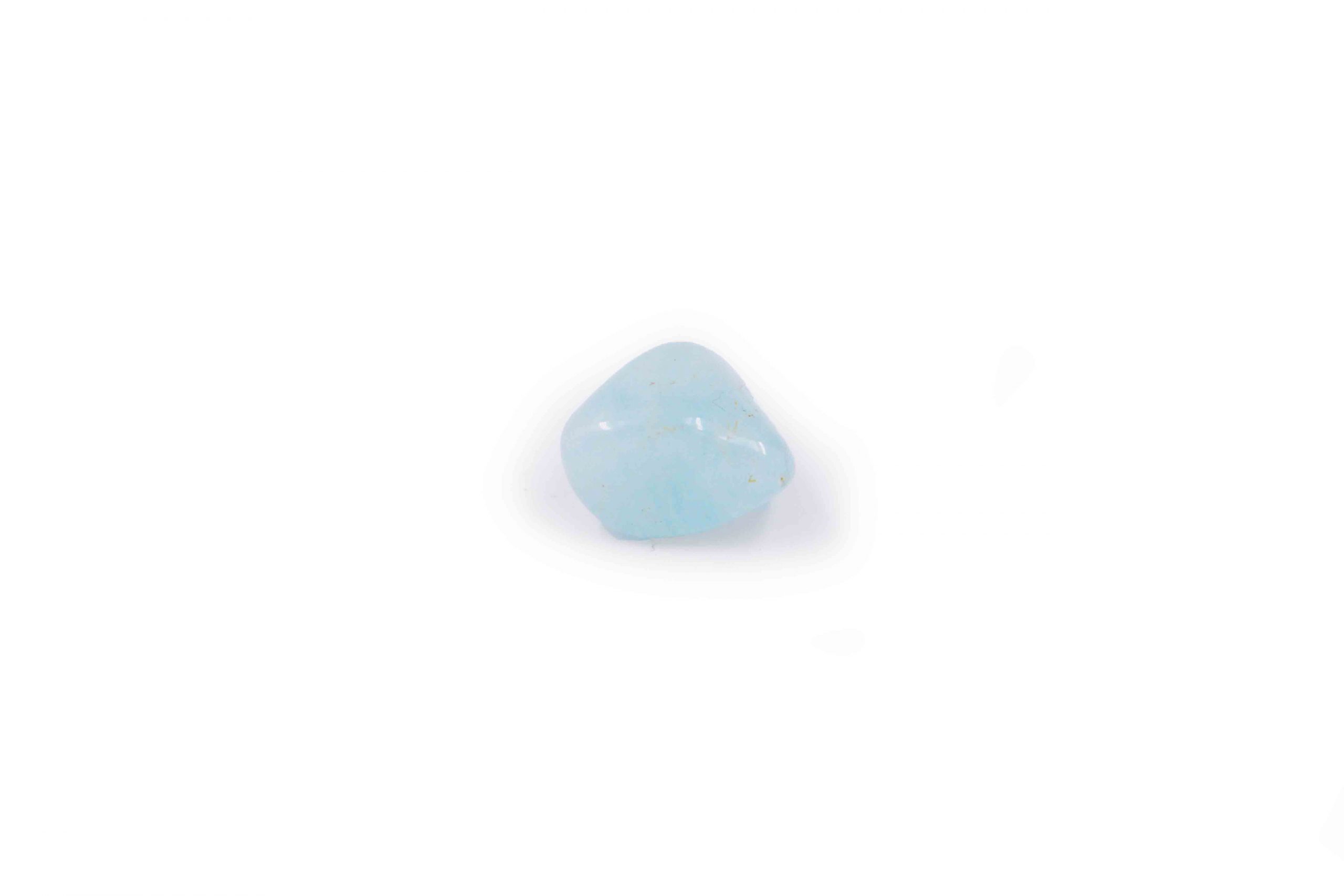 Aigue marine pierre roulée extra bleue - Planète Cristal