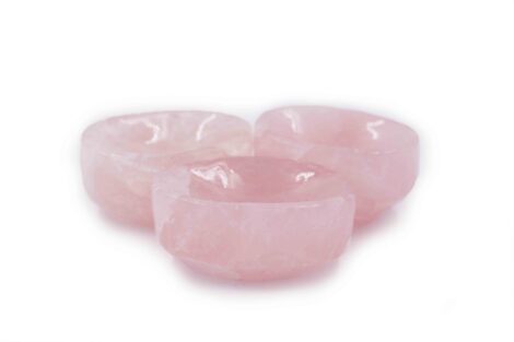pink rose quartz bowl
