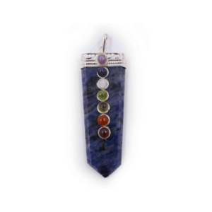 Pendentif en lapis lazuli des sept chakras
