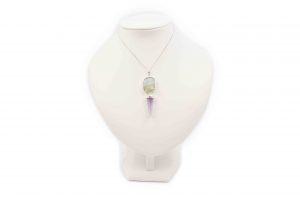 Amethyst & Aquamarine Sterling Silver Pendant