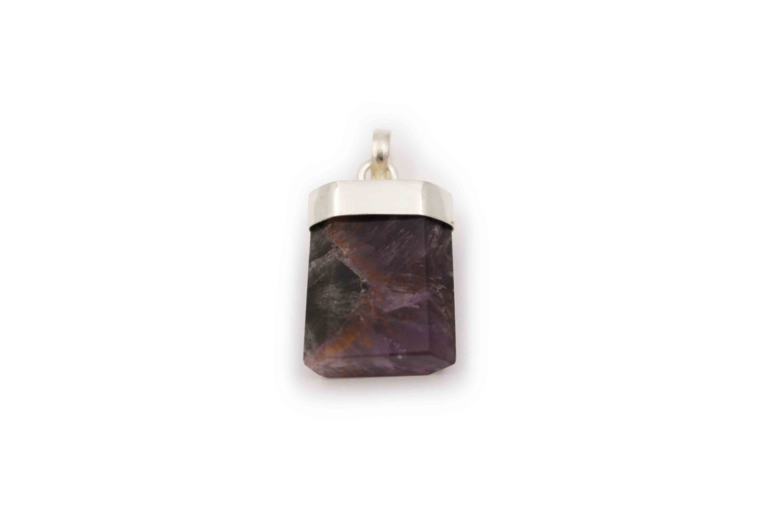 Cacoxenite "Polished" Pendant Sterling Silver - Crystal Dreams