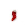 Red coral pepper sterling silver pendant - Crystal Dreams