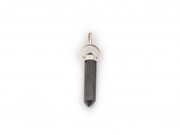 Hematite "double point" sterling silver pendant-Crystal Dreams
