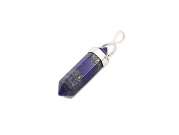 Lapis Lazuli "Double Point" Pendant Sterling Silver - Crystal Dreams