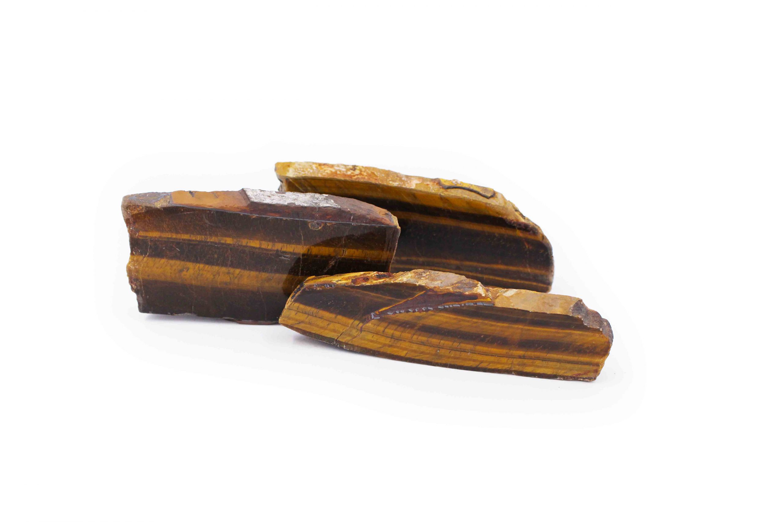 Tiger Eye Rough with One Polished Side
