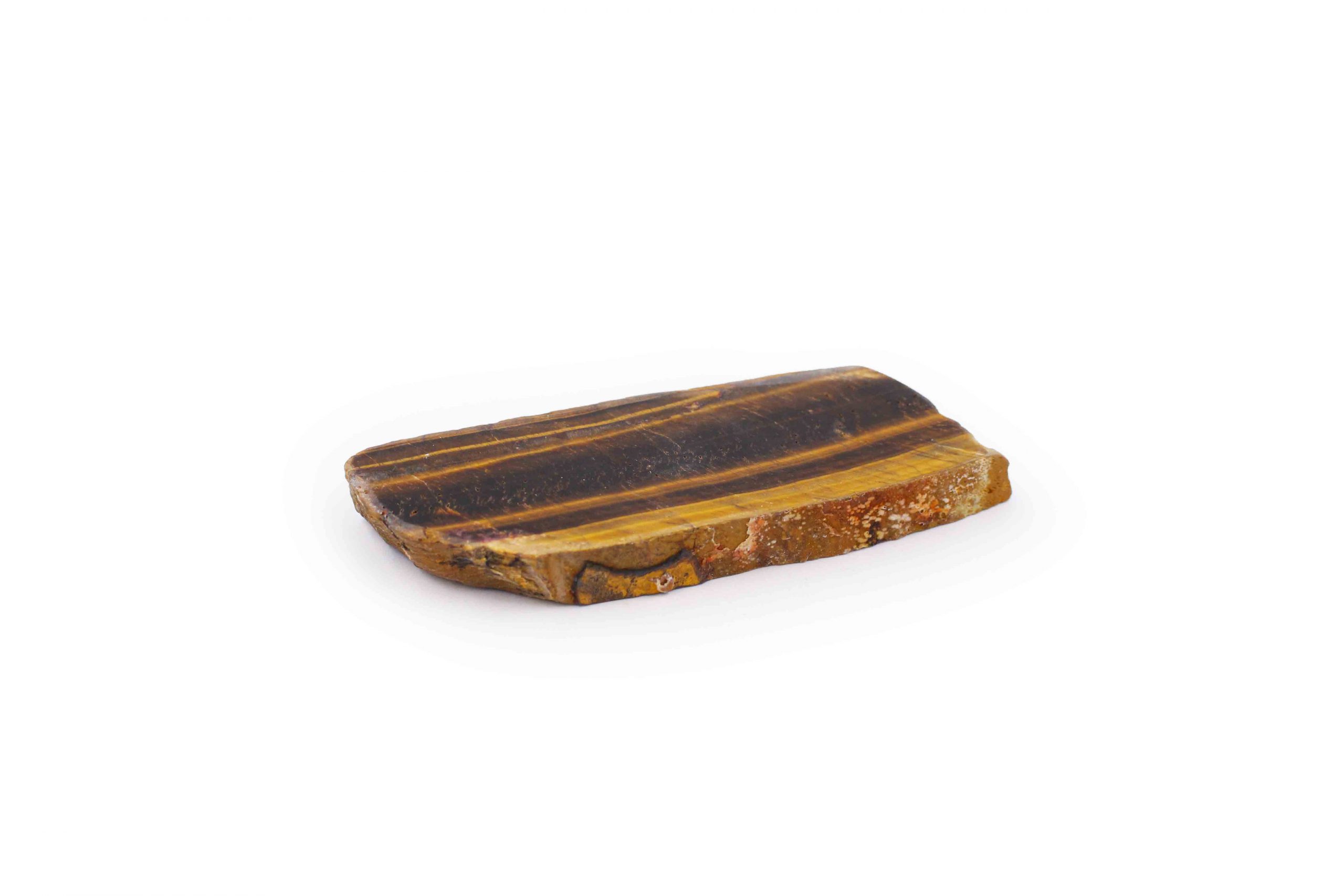 Tiger Eye Rough with One Polished Side- Crystal Dreams
