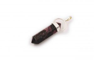 Rhodonite “Double Point” Sterling Silver Pendant