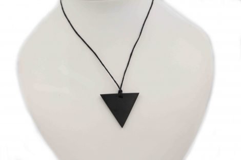 Shungite "Female" Triangle pendant - Crystal Dreams