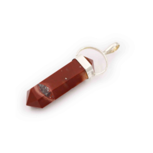 Red Jasper “Double Point” Sterling Silver Pendant