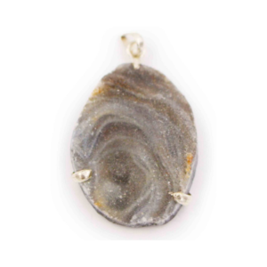 Agate Shell Sterling Silver Pendant