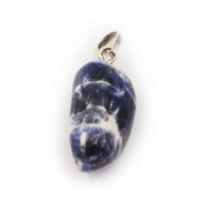 Sodalite “Tumbled” Sterling Silver Pendant