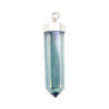 Aqua Aura "Point" Pendant Sterling Silver - Crystal Dreams