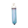 Aqua Aura "Point" Pendant Sterling Silver - Crystal Dreams