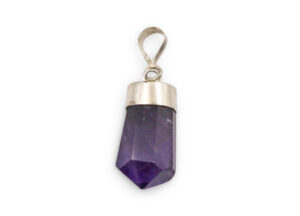 Amethyst “Polished Point” Pendant Sterling Silver