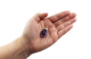 Amethyst “Rough Point” Pendant Sterling Silver