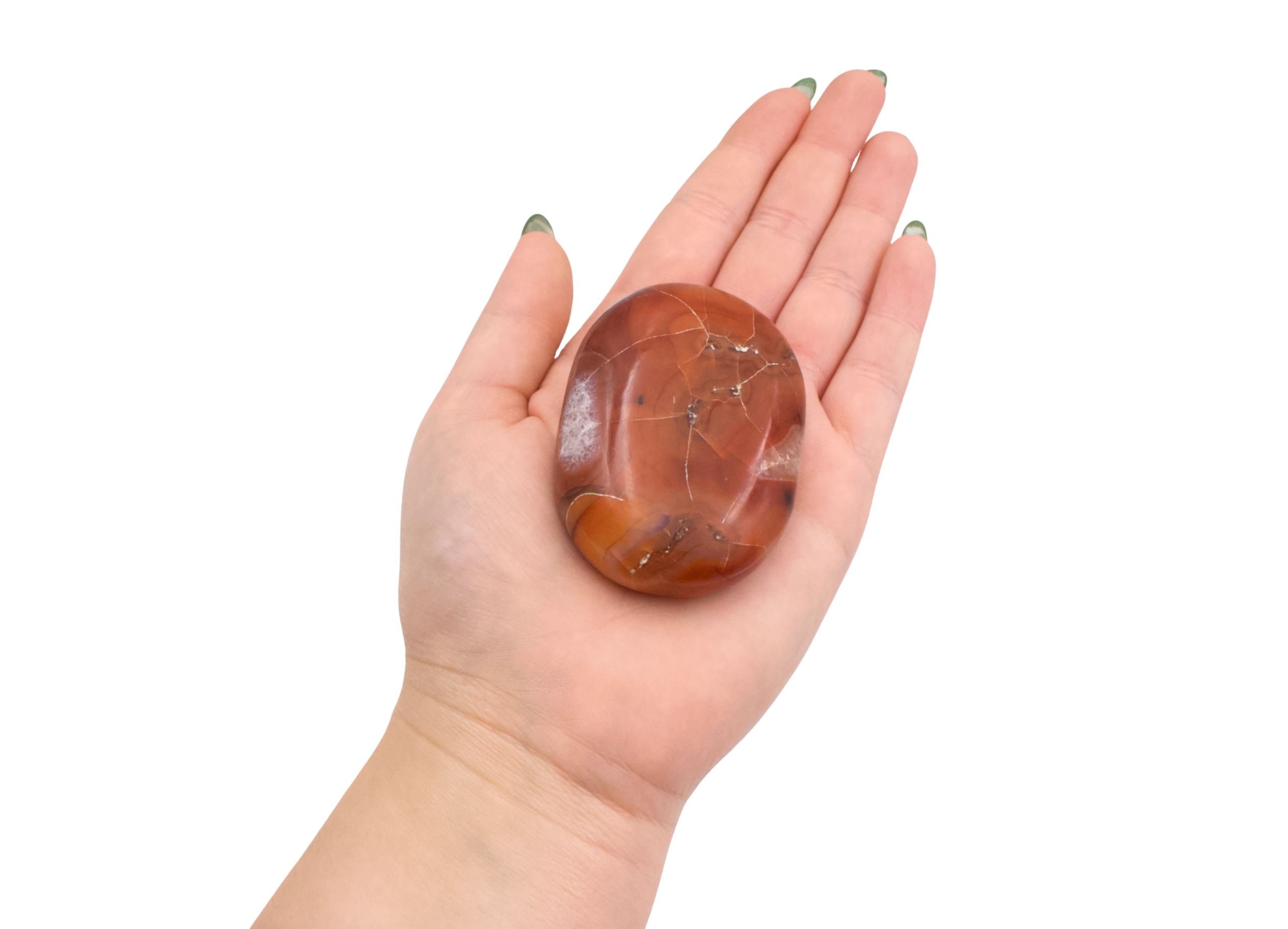 Carnelian Palm Stone- Crystal Dreams