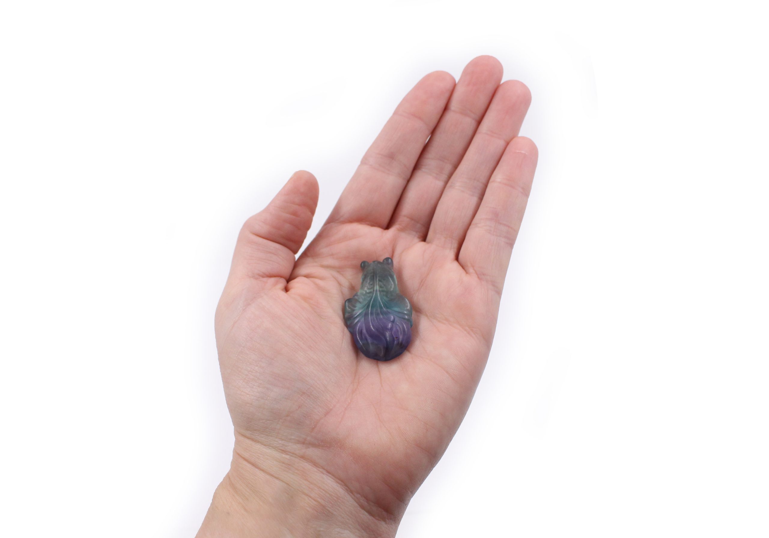 97g Fluorite Carved Fish