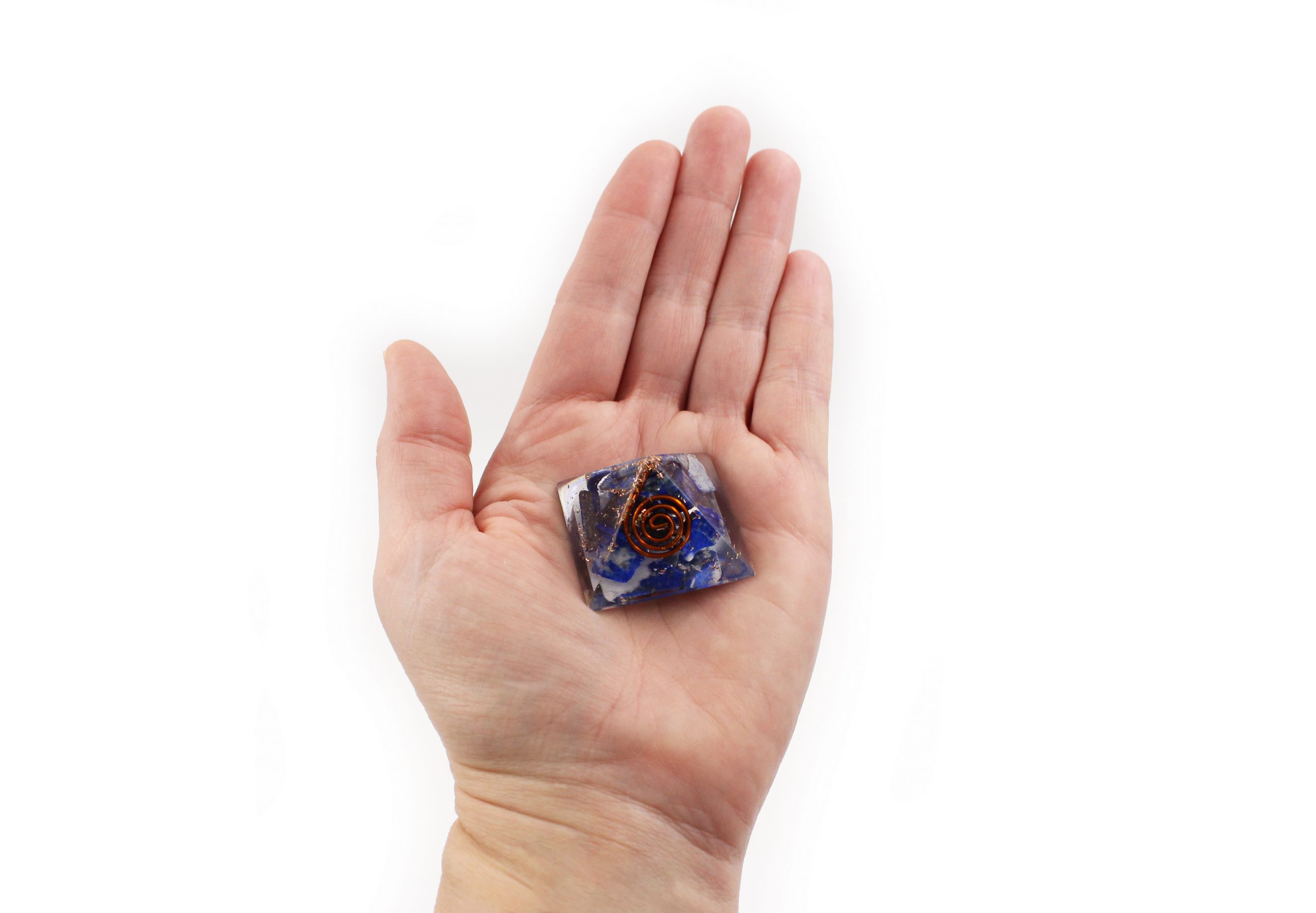 Small Lapis Lazuli Orgonite Pyramid - Crystal Dreams