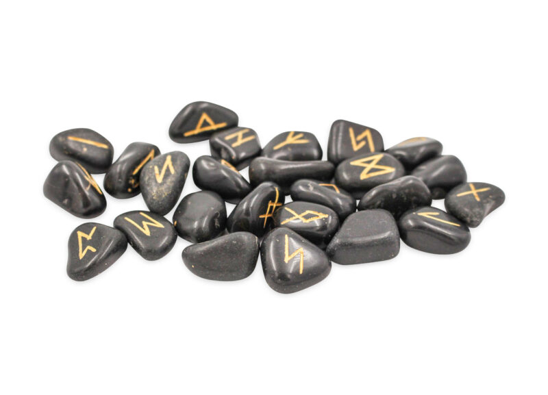 Obsidian Rune set - Crystal Dreams, how to read runes, lire les runes