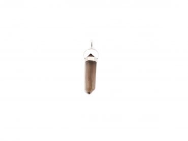 Smoky Quartz "Double Point" Pendant Sterling Silver - Crystal Dreams