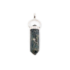 Blue Apatite Twin Double Sterling Silver Pendant - Crystal Dreams