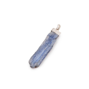 Pendentif en kyanite bleue ”brute” en argent sterling