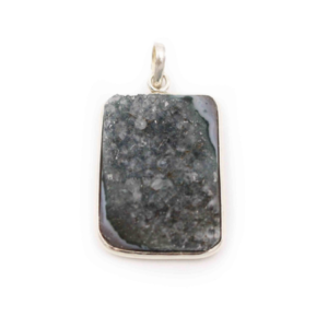 Agate “Druzy” Sterling Silver Pendant