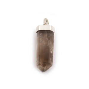 Pendentif “Cap” en quartz fumé en argent sterling