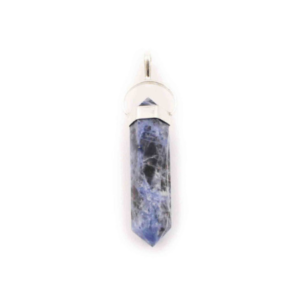 Sodalite “Double Point” Sterling Silver Pendant
