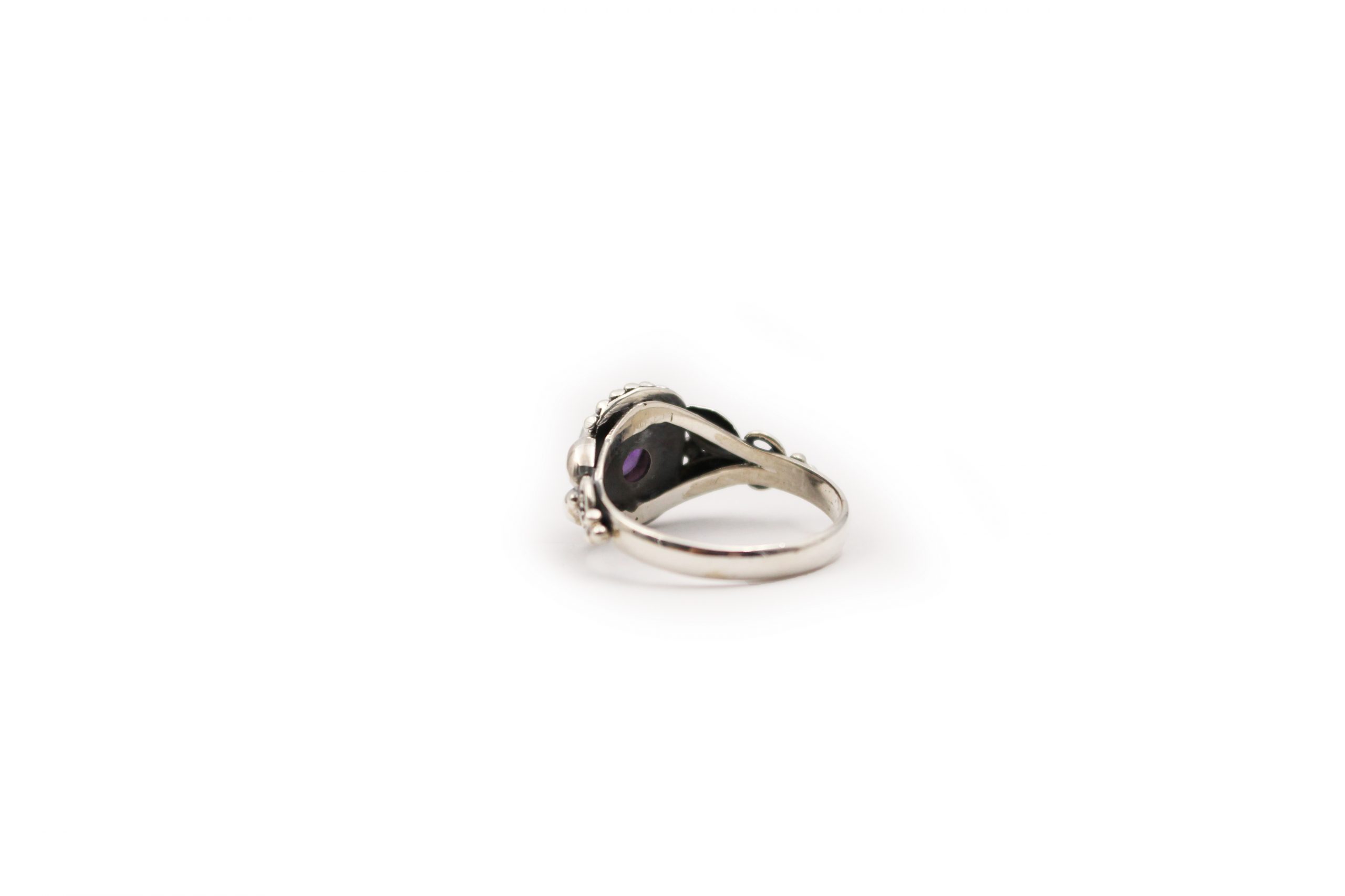 Amethyst Faceted Ring In Sterling Silver - Crystal Dreams