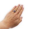 Amethyst Ovated Sterling Silver Ring - Crystal Dreams